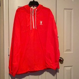 Pacsun Playboy Bright Pink Windbreaker